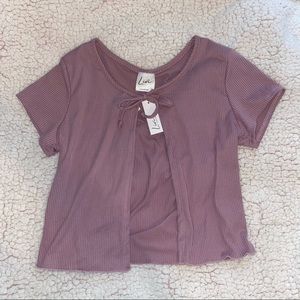 Livi by Olivia Rae Tie Front Shirt